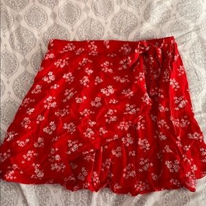 forever 21 wrap mini skirt